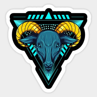 Goat Head Sticker